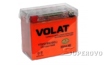 Купить аккумулятор  VOLAT YTX12-BS(iGEL) (12 A/h), 100A в Березе